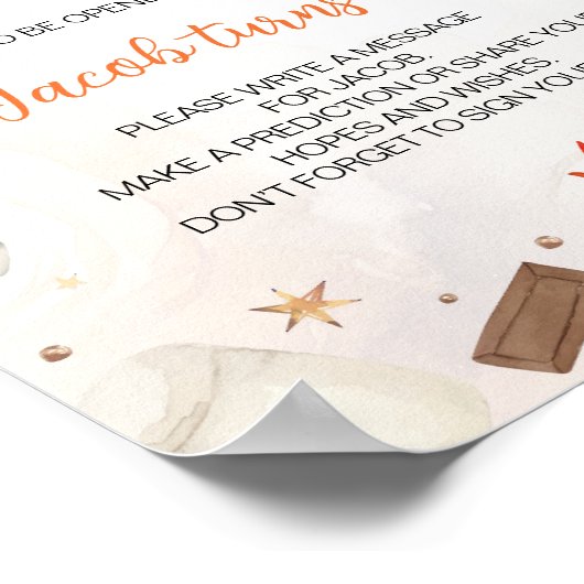 S'more Campfire Camping Party Time Capsule Poster (Hoek)