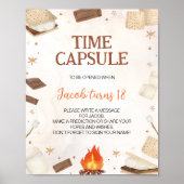 S'more Campfire Camping Party Time Capsule Poster (Voorkant)