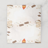 S'more Campfire Food Tent Place Card Plaatskaartje (Buitenkant ongevouwen)
