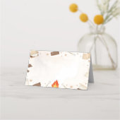 S'more Campfire Food Tent Place Card Plaatskaartje (Achterkant)