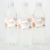 S'more Camping Baby shower Waterfles Etiket (Flessen)