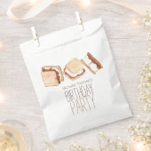 Smore camping verjaardagsfeestje gunsttas bedankzakje (Geknipt)