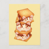 S'more Chocolate Cats Briefkaart (Voorkant)