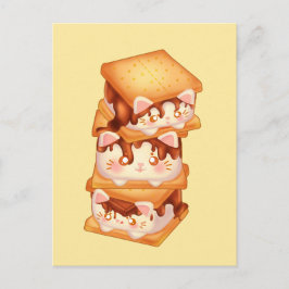 S'more Chocolate Cats Briefkaart
