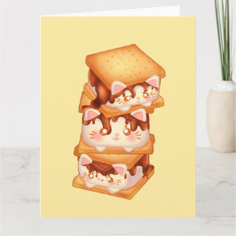 S'more Chocolate Cats Kaart