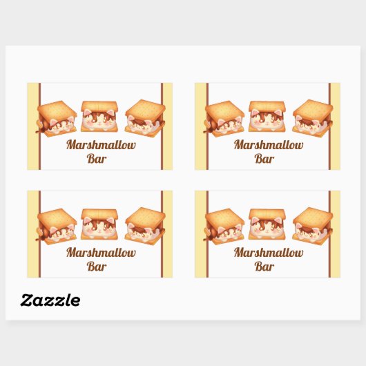 S'more Chocolate Cats Rechthoekige Sticker (Vel)