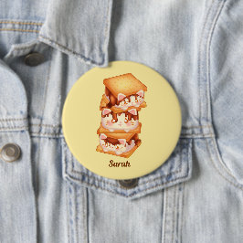 S'more Chocolate Cats Ronde Button 4,0 Cm