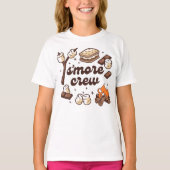S'more Crew Camping Lover Youth Tshirt (Voorkant)
