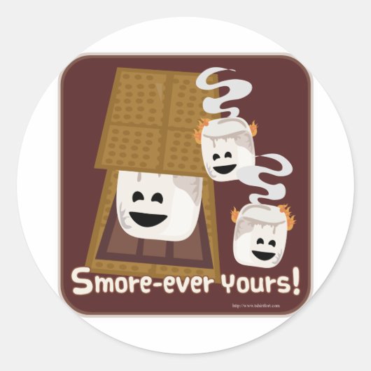 Smore_Ever Yours Ronde Sticker (Voorkant)