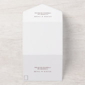 S'more Food Wedding All In One Uitnodiging (Buitenkant)