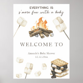 S'more fun baby shower Welkom Poster