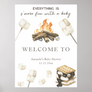 S'more fun baby shower Welkom Poster