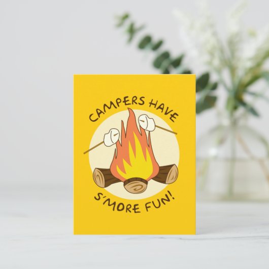 S'more Fun Briefkaart (Staand voorkant)