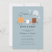 S'more Fun Campfire Baby shower Invitation Kaart (Voorkant)