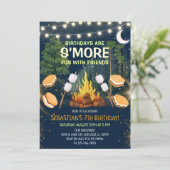 S'more Fun Campfire Smores Birthday Party Kaart (Staand voorkant)