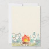 S'more Fun Camping Birthday Invitation Kaart (Achterkant)