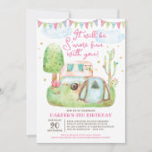 S'more Fun Camping Birthday Party Kaart (Voorkant)