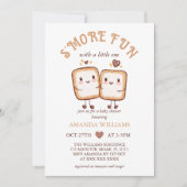 S'more Fun Kawaii Campfire Baby shower Kaart (Voorkant)