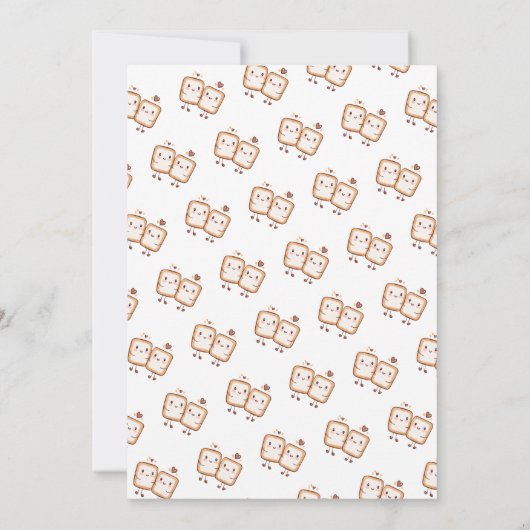 S'more Fun Kawaii Campfire Baby shower Kaart (Achterkant)