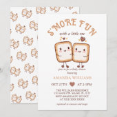 S'more Fun Kawaii Campfire Baby shower Kaart (Voorkant / Achterkant)