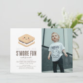 S'more Fun Kawaii Kind Verjaardagsfoto Kaart (Staand voorkant)