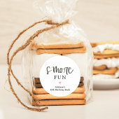 S'more Fun Party Favor Stickers