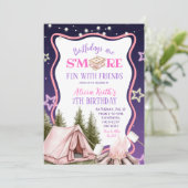 Smore Fun With Friends Girl Pink  Kaart (Staand voorkant)
