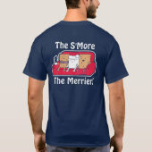 S'more Funny Cartoon eten tijdens de kerstdagen T-shirt (Achterkant)