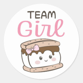 S'more gender onthullen Team Meisje sticker