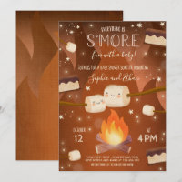 S'more Genderneutraal Bonfire Baby shower