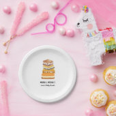 Smore geroosterde marshmallow koppels baby shower papieren bordje (Feest)