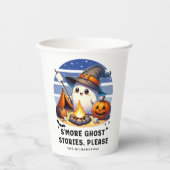 Smore Ghost Stories Please Funny Camping Halloween Papieren Bekers (Voorkant)