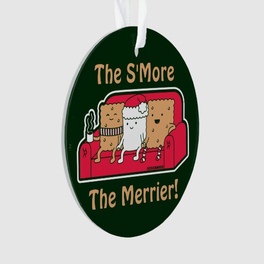 S'More Grappig Cartoon eten Kerst Ornament (voorkant)