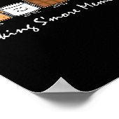 S'more Herinneringen Maken Camping Kampvuur S'more Poster (Hoek)