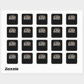 S'more Herinneringen Maken Vierkante Sticker (Vel)