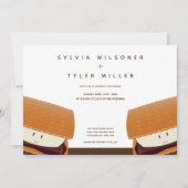 S'more Illustration Food Wedding Kaart (Voorkant)