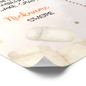 S'more Kampvuur 1e Verjaardag Foto Mijlpaal Teken Poster (Hoek)