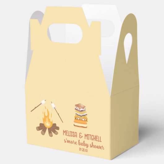Smore kampvuur baby shower dank u gunst doos bedankdoosjes (Geopend)