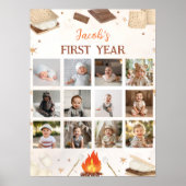 S'more Kampvuur Eerste jaar Foto Milestone Poster (Voorkant)