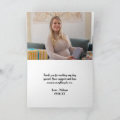 Smore kampvuur herfst bladeren baby shower foto bedankkaart (Binnen)