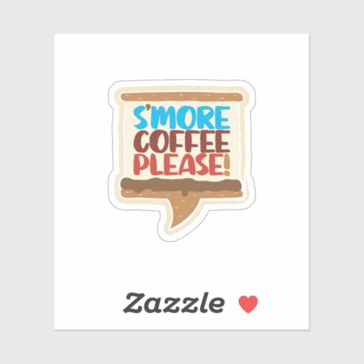 S'more Koffie alsjeblieft! Sticker (Vel)