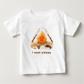 S'more Leuk Fun Campfire Baby T-shirt (Voorkant)