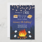 S'more Leuke Vrienden Camping Uitnodiging Verjaard (Voorkant)