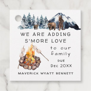 S'more Liefde   Baby shower Favor Tag Bedankjes Labels