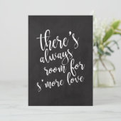 S'more liefde betaalbaar krijtbord trouwbord (Staand voorkant)