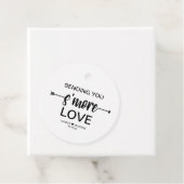 S'more liefde Bruiloft Bedankjes Labels (In situ)