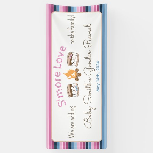 S'more Liefde geslacht onthullen Banner (Verticaal)