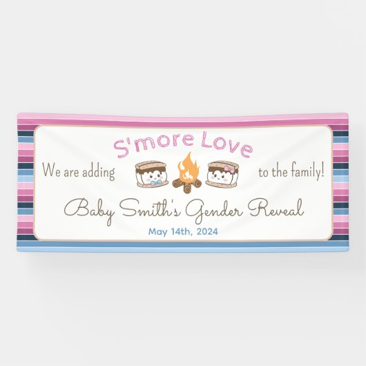 S'more Liefde geslacht onthullen Banner (Horizontaal)