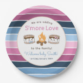 S'more Liefde geslacht onthullen Papieren Bordje (Voorkant)