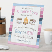 S'more Liefde geslacht onthullen Reclamebord Met Voetstuk (Insitu)